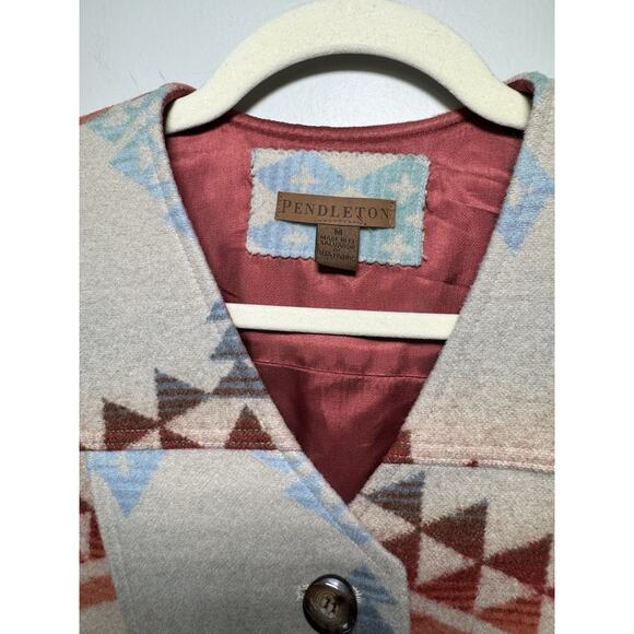 Vintage Pendleton Wool Vest Western Aztec Medium women’s - Picture 2 of 8